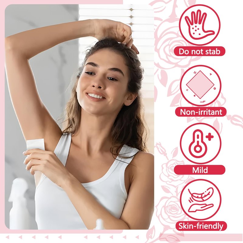 BUAEL Mini Deodorant Body Wipes 200 pieces of Travel deodorant Wipes And Travel Deodorant Individually Wrap Hypoallergenic Underarm Sweating Rose And Travel To Clean Skin For Female Male Teenagers