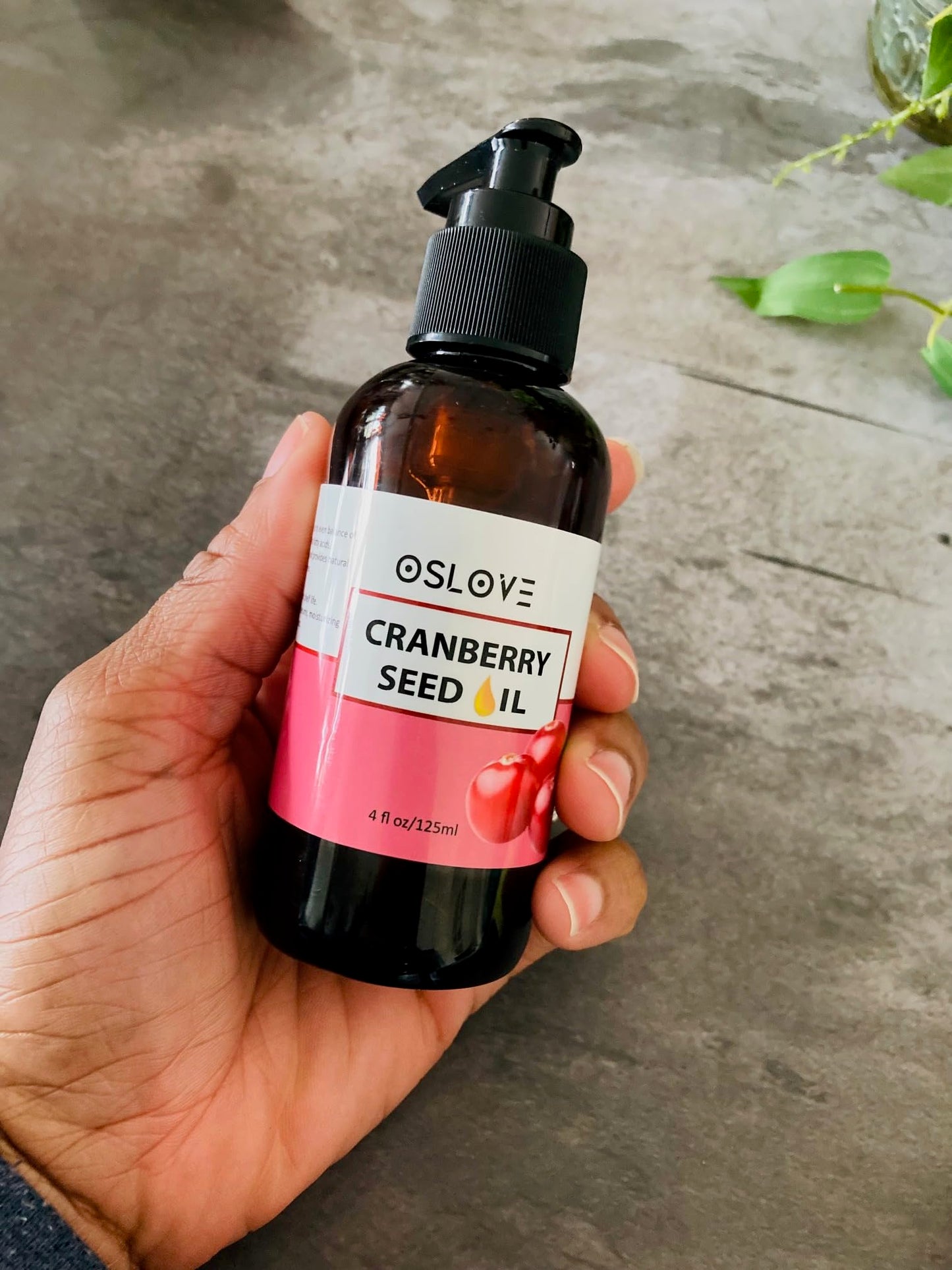 OSLOVE Unrefined Cranberry Seed Oil 4 oz- Cold Pressed Extracted from Cranberry Seeds | Great Moisturizer for Skin and Hair | Anti-Aging and Softening for Skin