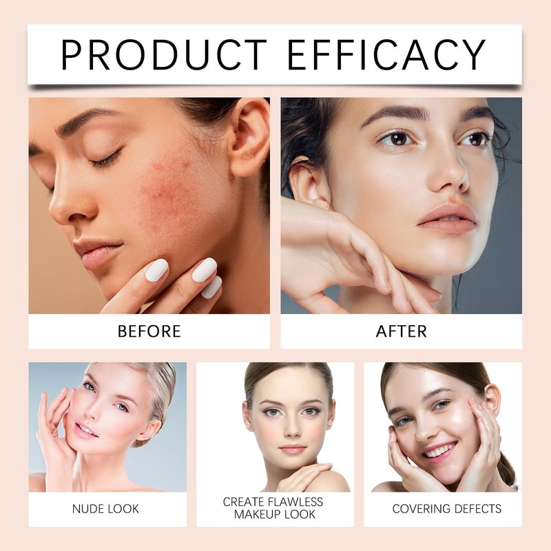 BB Moisturizer Spf 30 - Brightens, Hydrates & Smooths Your Skin, BB Blur Tinted Moisturizer Spf 30, BB Tinted Care Primer with Brush, Full Coverage Concealer Liquid Makeup (Natural)