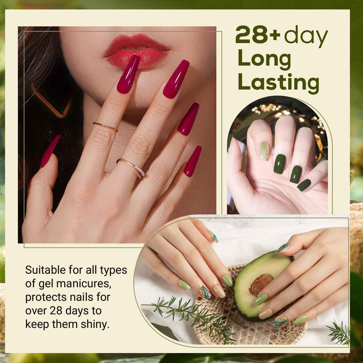 14PCS Poly Gel Nail Extension Kit - Includes 10ML Gel Top & Base Coat Set