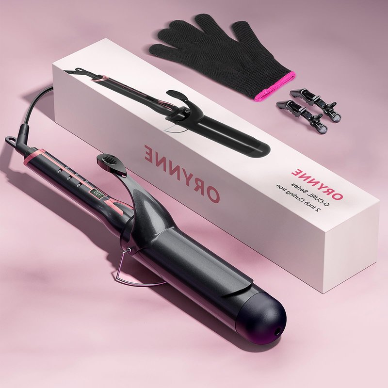 ORYNNE Curling Iron 2 Inch, 2 inch Curling Irons Ceramic Barrel with Argan Oil Infused, Large Barrel Curling Iron for Long Hair, 14 Heat Settings