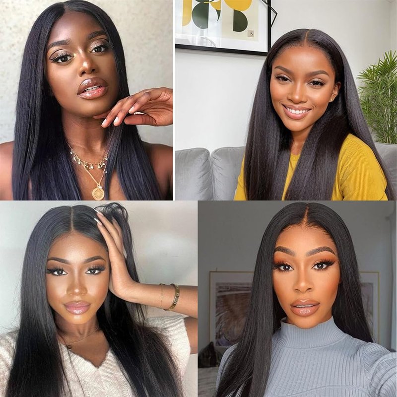 Brazilian 2x6 Lace Closure HD Human Hair 2x6 Straight 18 Inches Lace Closure Middle part 100% Human Hair Closure With Baby Hair (18 Inch, 2x6 Closure)