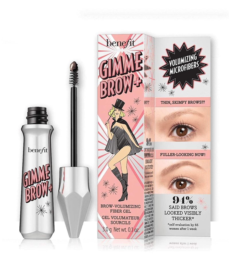 Benefit Gimme Brow Volumizing Fiber Gel - Medium Neutral 0.1 Ounce | Brow Enhancer for Fuller Look