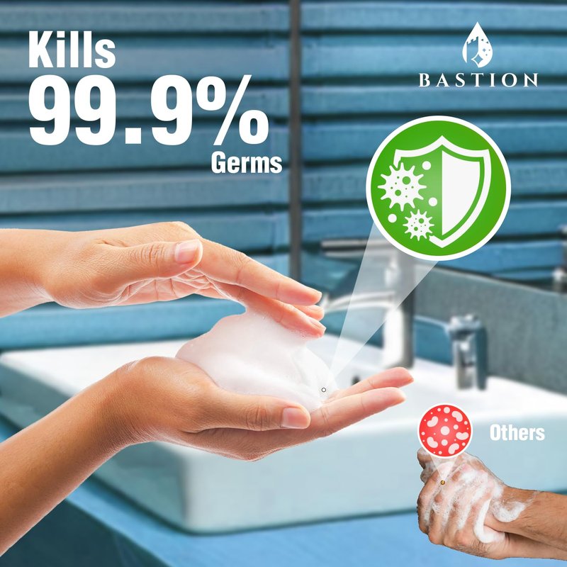 Bastion Foaming Antibacterial Hand Soap Refill - Pina Colada Scent | 1 Gallon Moisturizing Hand Wash for Home & Office