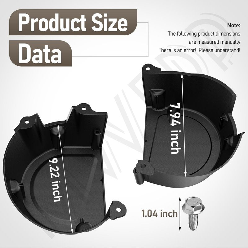 MWEDP GY21084C GY21773 GY21084 GX22456 LH/RH Shield w/Screws Compatible with John D-eere 107S, D100, D105, D110, D120, D125, D130 Series Tractors