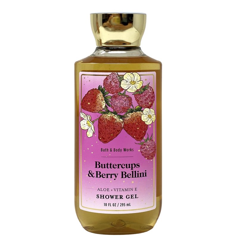 Bath & Body Works Buttercups & Berry Bellini 2 Pack Shower Gel Bundle