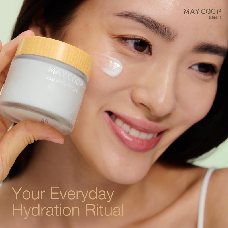 MAY COOP Raw Moisturizer Face Cream | Korean Skincare, Daily Hydrating Cream | 69% Maple Sap, Softening, Nourishing, Lightweight Gel, Vegan, Sensitive Skin, Anti-Aging