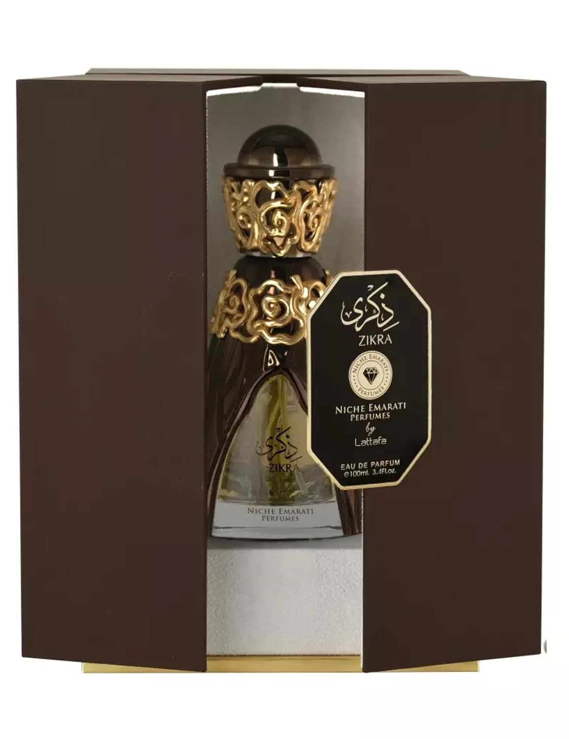 Lattafa Niche Emarati Zikra Eau de Parfum Spray - Unisex Fragrance, 3.4 Oz | 100 ml