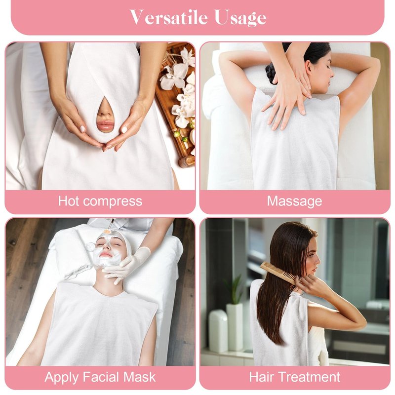BREENHILL 6 Pack Facial Towels for Estheticians Soft, Spa Towels for Facial, Comfortable Extra Thick Massage Face Towels, Professional Esthetician Equipment