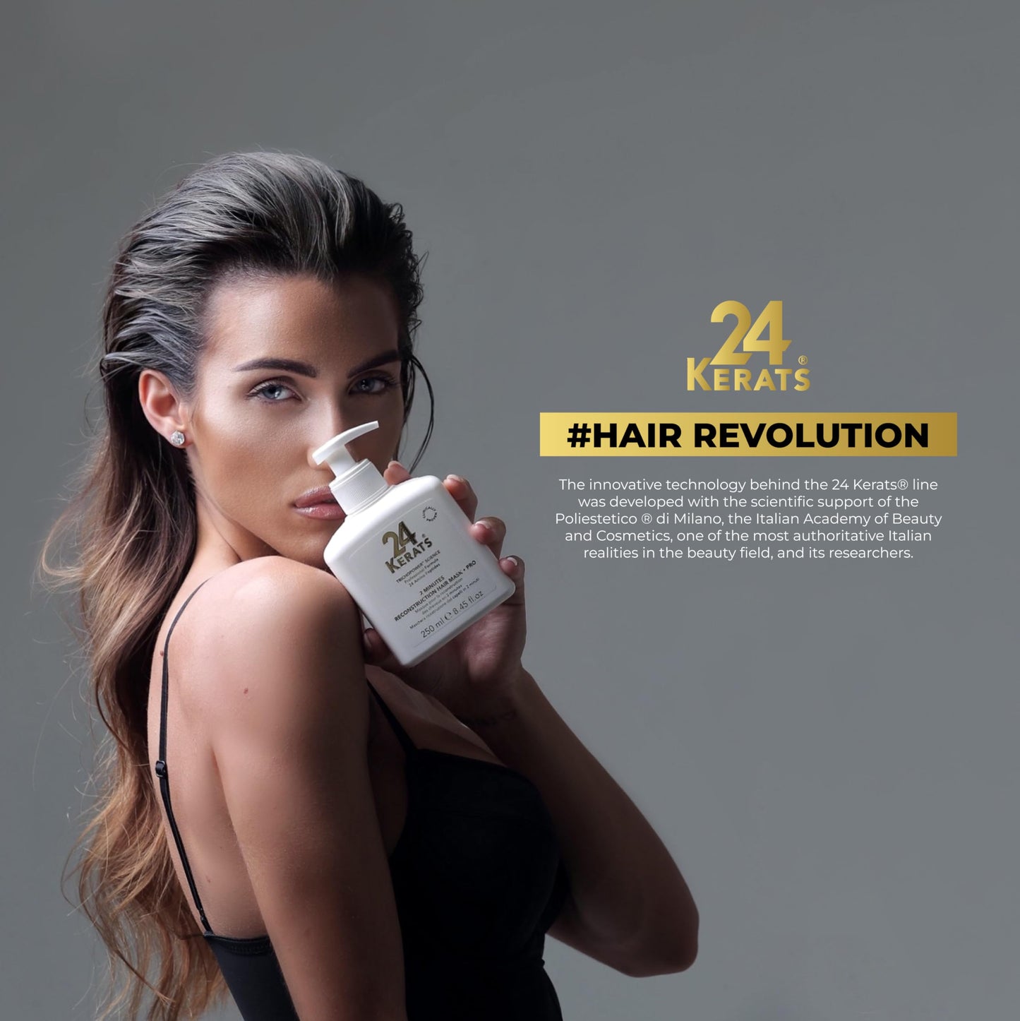 24 KERATS Balancing Shampoo | pH 4.0-5.0 | Volcanic Mineral Formula with Zeolite | Purifies, Nourishes & Preps Hair for Treatments | 8.45 fl oz