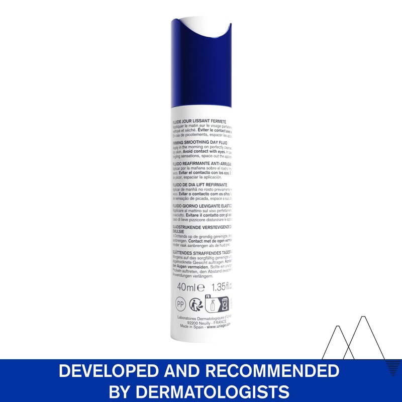 Uriage Age Lift Firming Smoothing Day Fluid, Anti-Aging Fluid with Retinol, Hyaluronic Acid & Rose Fruit Extract that Reduces the Appearance of Fine Lines and Wrinkles