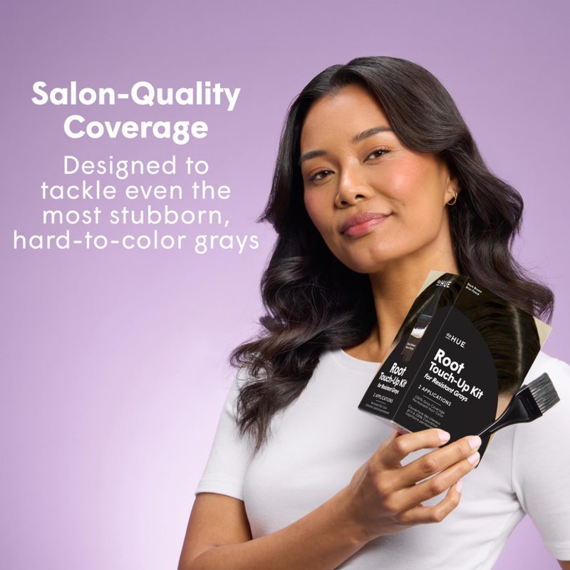 dpHUE Root Touch-Up Kit for Resistant Grays, Light Brown - Permanently Cover Difficult, Stubborn Gray Hair - 2 Applications Included - Vegan & Leaping Bunny Certified