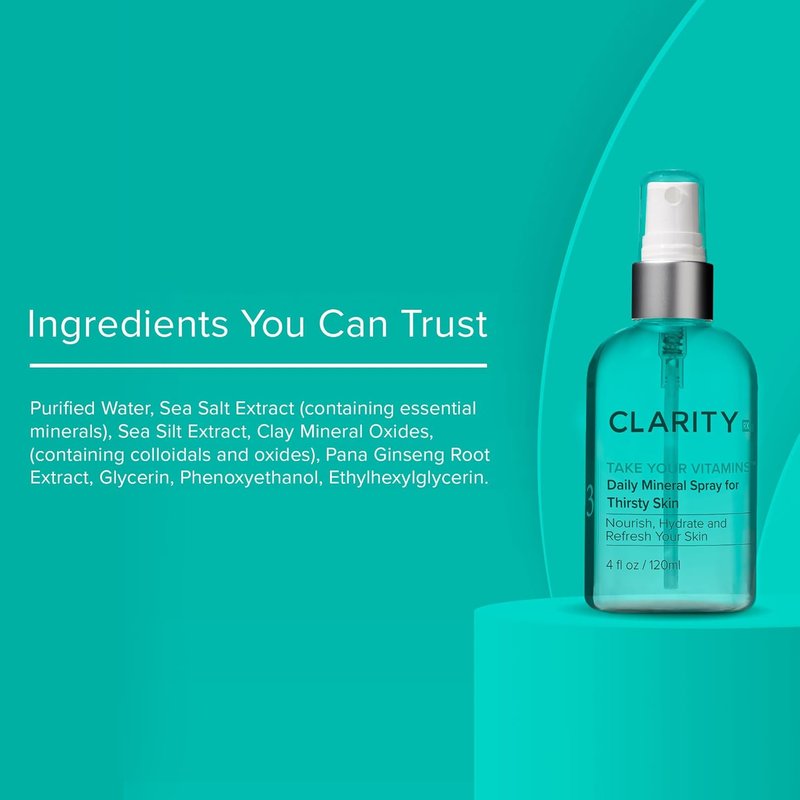 Take Your Vitamins Daily Mineral Spray - Natural Plant-Based Moisturizing Mist for Dry Skin | All Skin Types