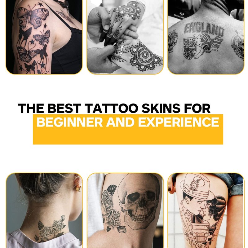 12 Pcs Tattoo Fake Skin Kit, 3mm 12x8in Thick Pound of Flesh Tattoo for Tattooing, Blank Tattoo Practice Skin for Tattoo Beginner & Experienced Tattoo Artist (12x8in-12pcs)