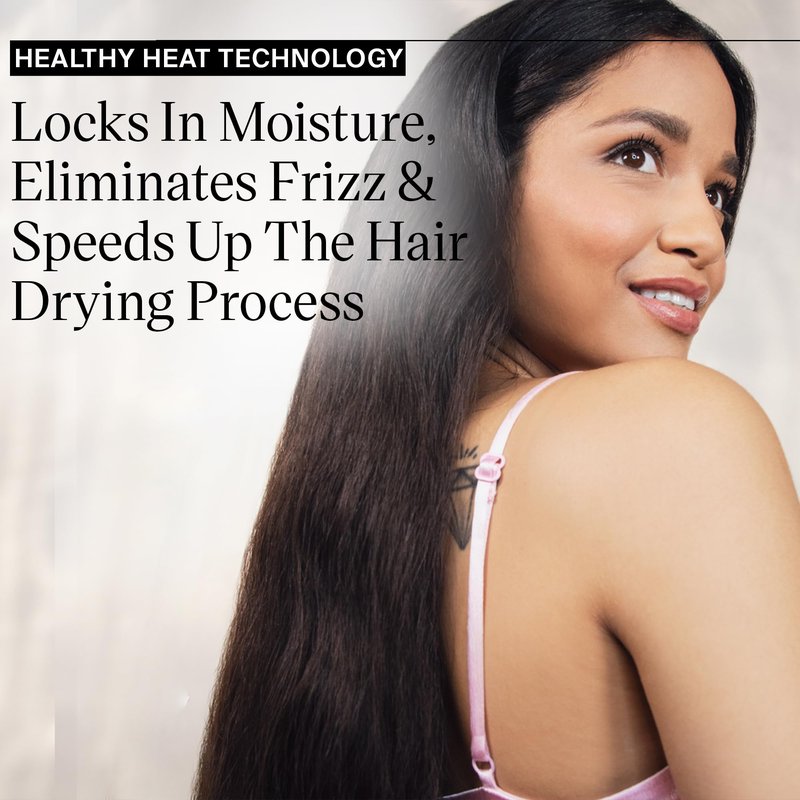 Eva NYC Healthy Heat Pro-Lite Dryer, Styling Hair Dryer, Lightweight Blow Dryer w/Far-Infrared, 2-Speed & 3-Heat Blowdryers for Hair, Hair Dryer with Diffuser & Concentrator, Lavender