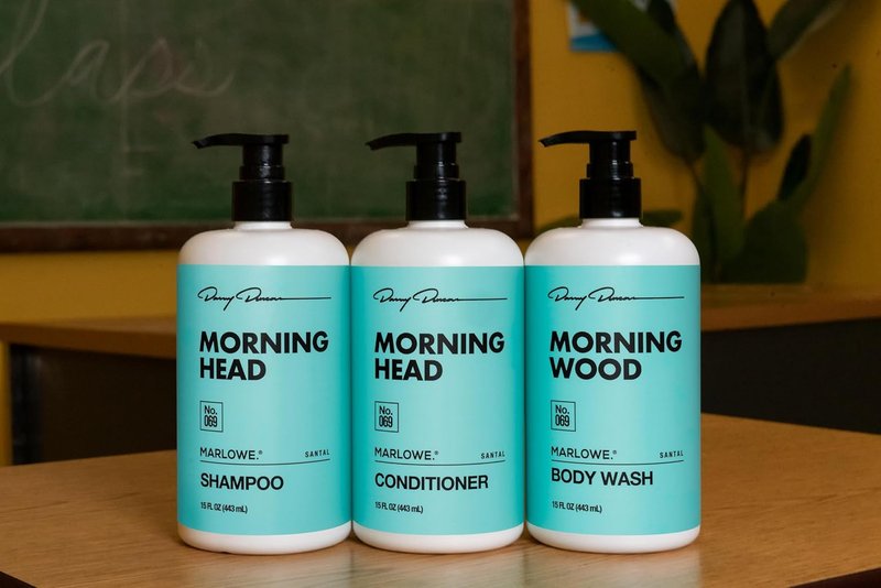 Marlowe. No. 069 Men's Body Wash - Moisturizing Willow Bark & Green Tea Extracts | 15 Fl Oz, Santal Scent