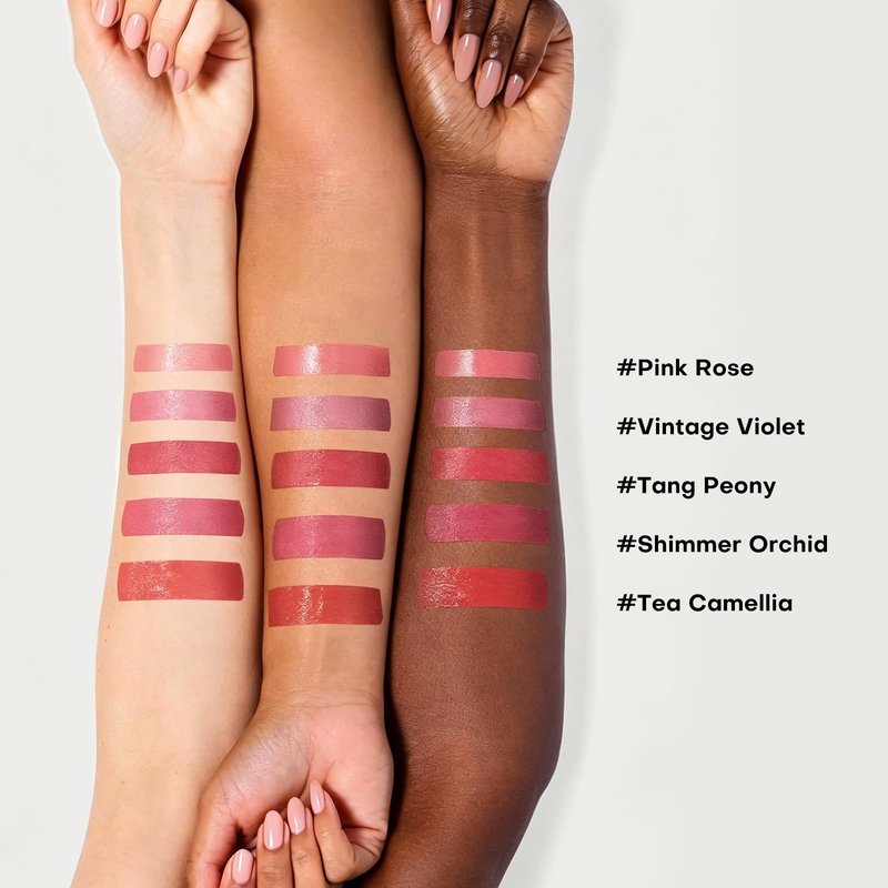 bayfree Plumping Tinted Lip Balm for Dry Lips, Long Lasting Hydrating Chapstick with Jojoba Seed Oil & Vitamin E, Buildable Color Lipbalm, Glossy Finish, Vegan for All Skin Tones, Tang Peony