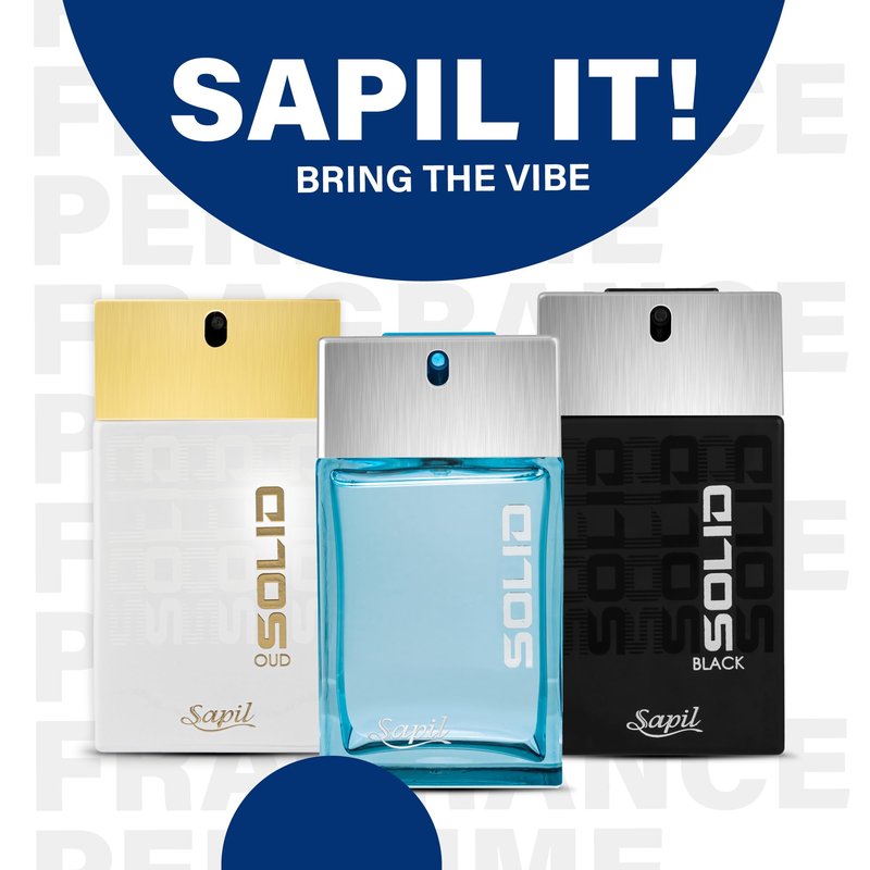 Sapil Solid Eau de Toilette for Men – Long-Lasting Dubai Toilette – Citrus, Woody, Musky & Warm Spicy Scent with Fresh & Powdery Notes – 3.4 Oz(100ml) –Premium Arabic Toilette for Daily & Evening Wear