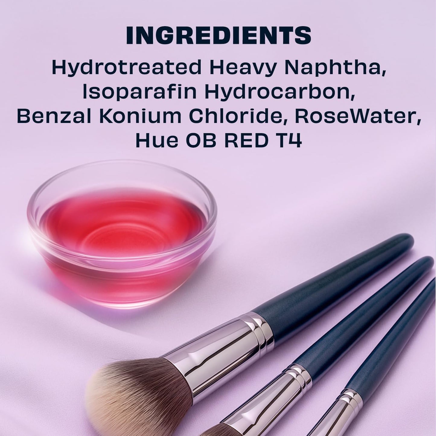 Original Rose Makeup Brush Cleaner - Professional Cleanser for Makeup Brushes - Quick-Drying, Rinse-Free Formula - Removes Stubborn Waterproof Make Up, 16 oz