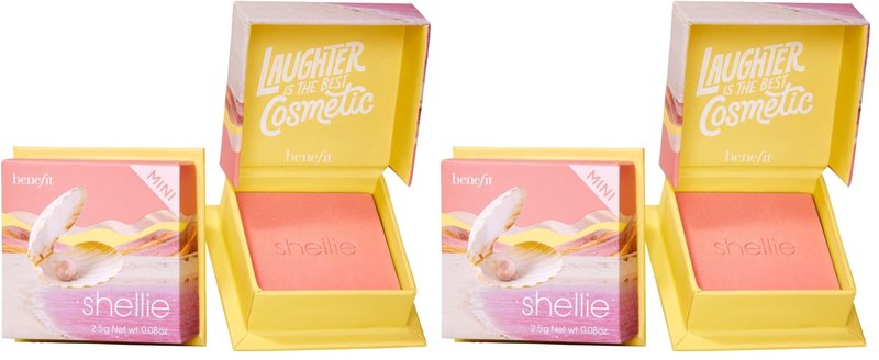Benefit Cosmetics WANDERful World Silky-Soft Powder Blush Shellie (Pack of 2)