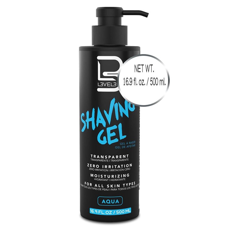 L3 Shaving Gel - Non-Irritating Straight Razor Shave Gel for Smooth Shaves | Refreshing Aqua Scent