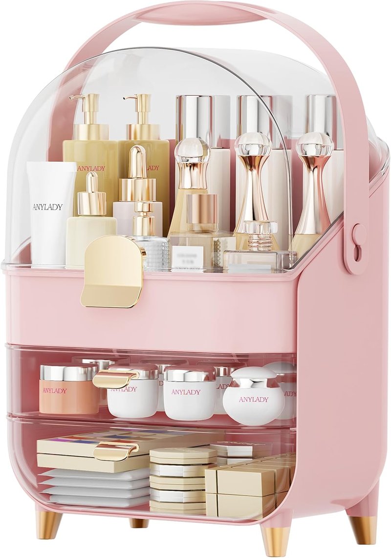 Makeup Organizer - Countertop Skincare Holder for Bathroom | Cosmetic Storage Box & Display Case for Vanity & Dresser