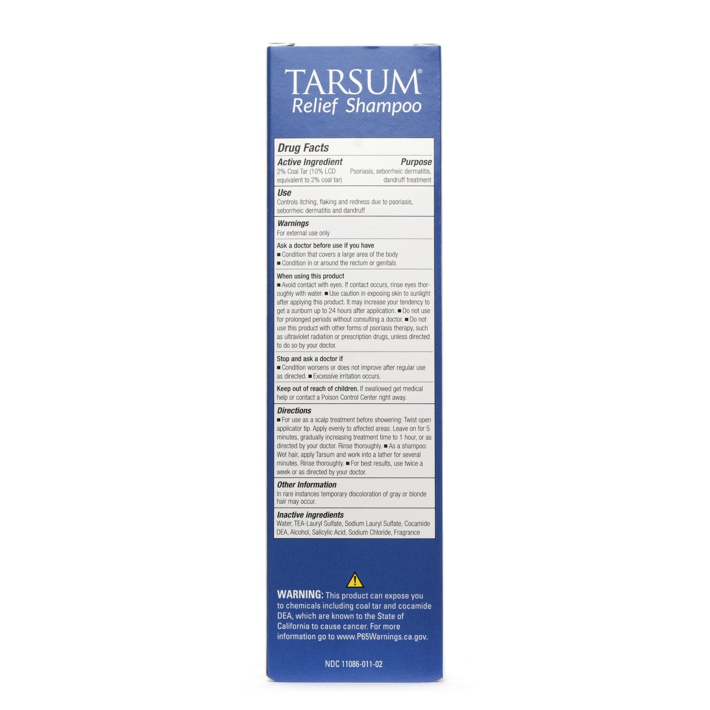 Tarsum Extra Strength Psoriasis Shampoo - Coal Tar Shampoo and Conditioner for Scalp Psoriasis, Seborrheic Dermatitis, Severe Dandruff, & Eczema - Exfoliating Relief for Flaky, & Itchy Scalp (8 oz)