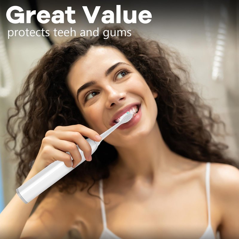Toptheway Toothbrush Replacement Heads for Philips Sonicare 4100 5100 C2 G2 C1 W - Medium Soft, 4 Pack