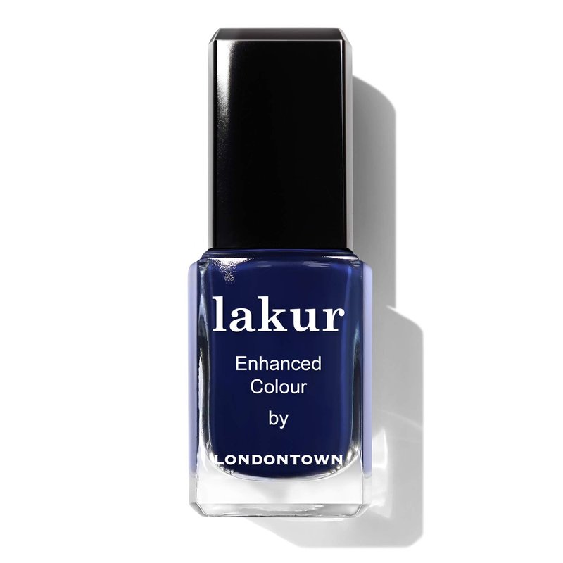 LONDONTOWN Lakur Nail Polish – Blue, Buckingham Blue, 0.4 Fl Oz, Long-Lasting, Streak-Free, Chip-Resistant | 21+ Free Non-Toxic Vegan Nail Color, Strengthens & Hydrates Nails