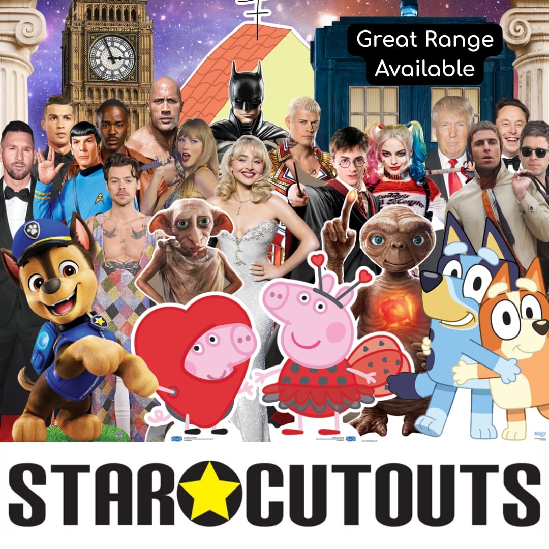 Star Cutouts CS1395 B Eilish Shelf Top Cardboard Cutout Pack – 31cm, Music Fans & Room Display