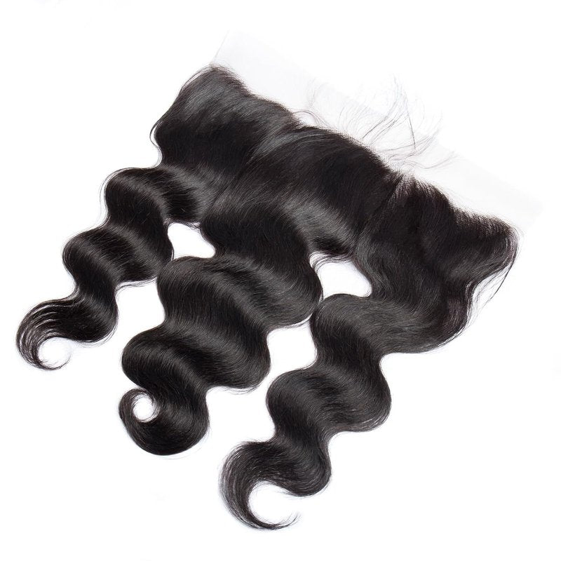 Lemoda 13x4 HD Transparent Lace Frontal - Body Wave Brazilian Virgin Human Hair | Natural Black 18 Inch