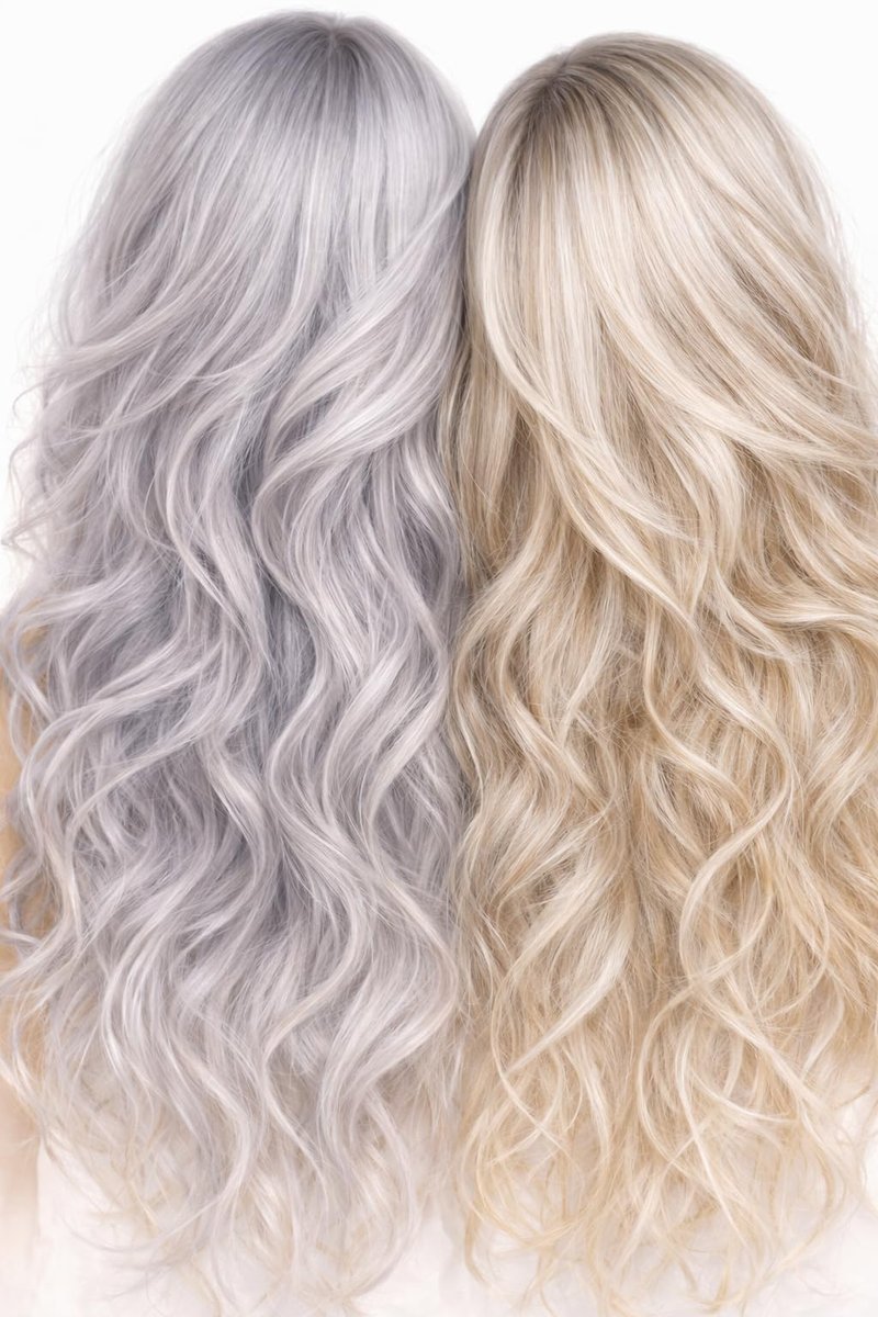 Avinna Purpel Shampoo &Conditioner Set-Toner for Blonde, Gray, Highlighted Hair (2x500 ml)