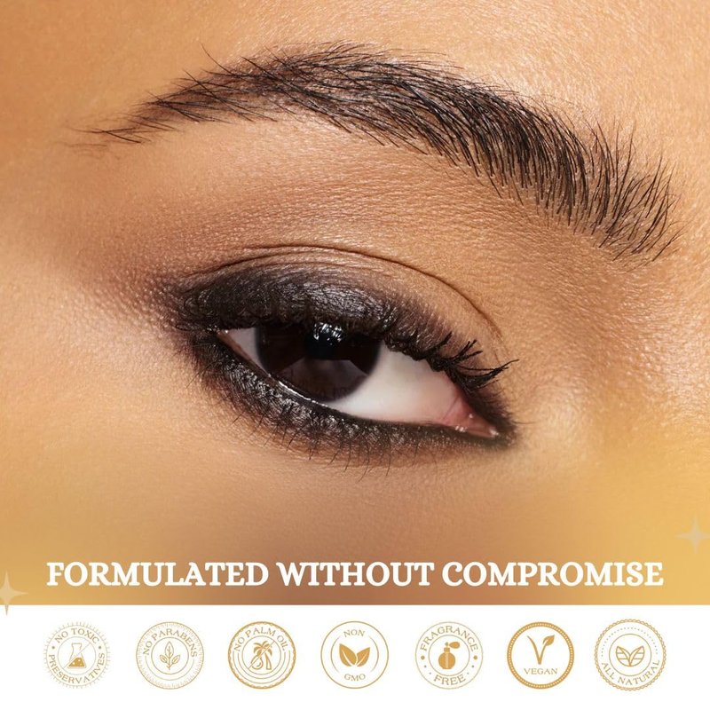 ANCIENT INDIA Clean Smudge Eyeliner - Vegan Eye Pencil for Smokey Eye Looks - Rich Pigmented Velvet Formula with Anti-Oxidants - Traditional Indian Beauty Essential for Daily Wear - Black