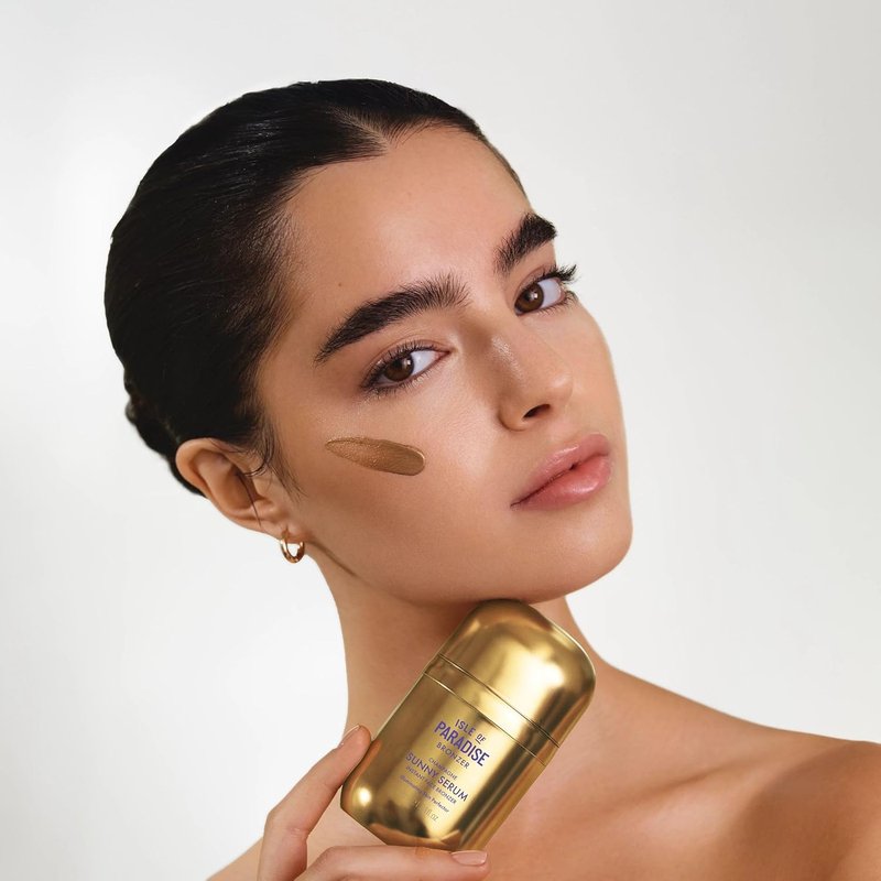 Sunny Serum Bronzing Serum - Illuminating Liquid Face Bronzer with Niacinamide | Buildable Wash-Off Formula - 1.01 fl oz