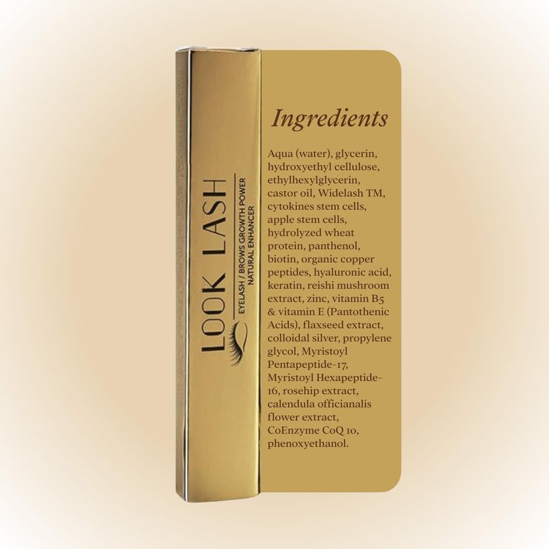 Look Lash Eyelash Enhancing Serum & Eyebrow Serum – Supports Longer-Looking Lashes and Fuller Brows, Gentle for Sensitive Skin, 5.5 ml, 6–8 Mo Supply