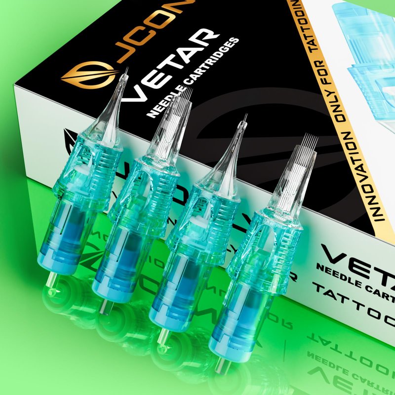 Rayyl VETAR Tattoo Cartridge Needles - 20Pcs 1023CML Round Liner #10 Standard Tattoo Needles for Machine Kit
