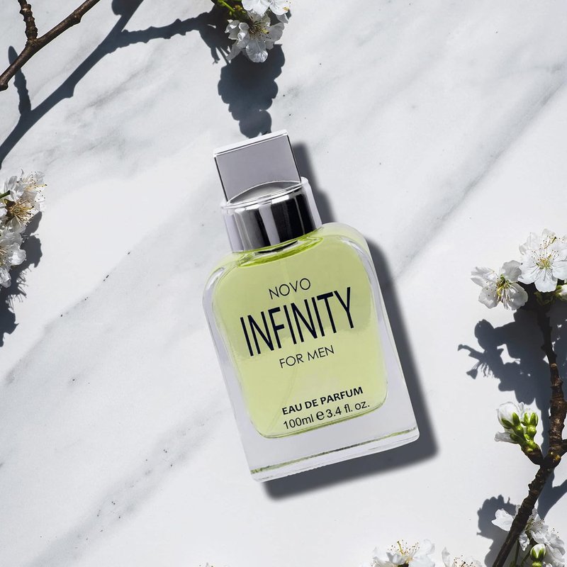 NovoGlow Infinity Eau De Parfum for Men - Refreshing Citrus & Floral Scent | 3.4 Fl Oz Perfect Gift Option