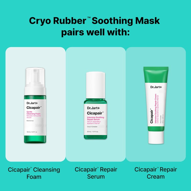 Dr.Jart+ Cryo Rubber Soothing and Cooling Korean Face Mask with Allantoin and Peptides | Korean Skin Care