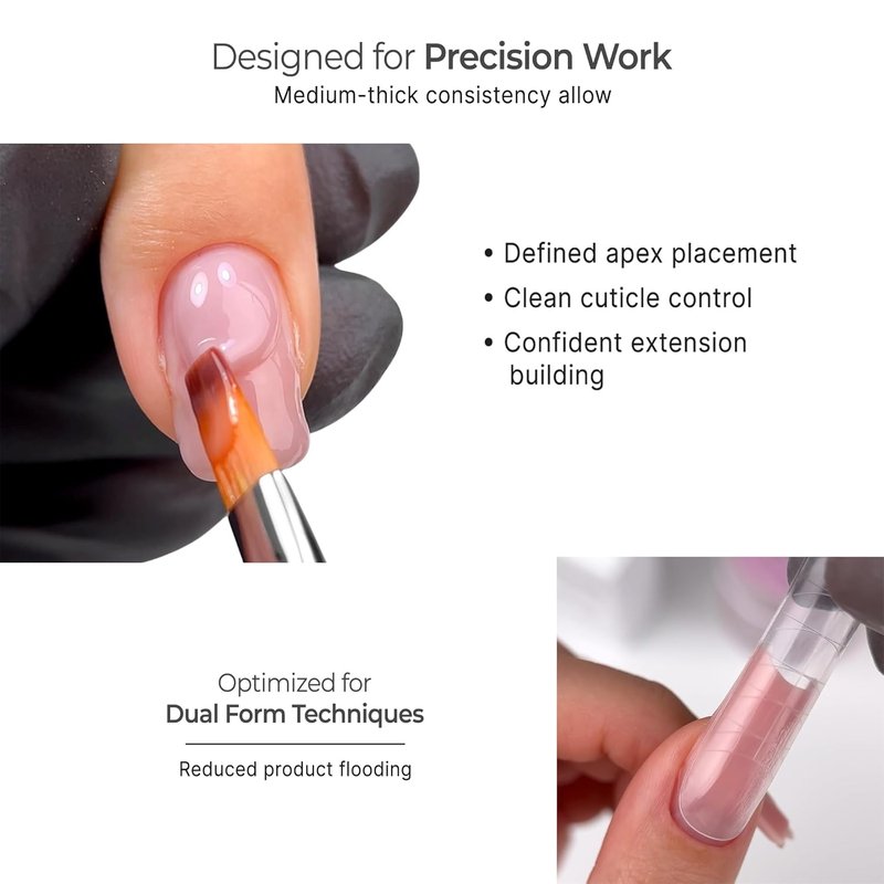 Camouflage Builder Gel for Nail Extension - UV/LED Shimmer Nude Formula | Strong & Durable