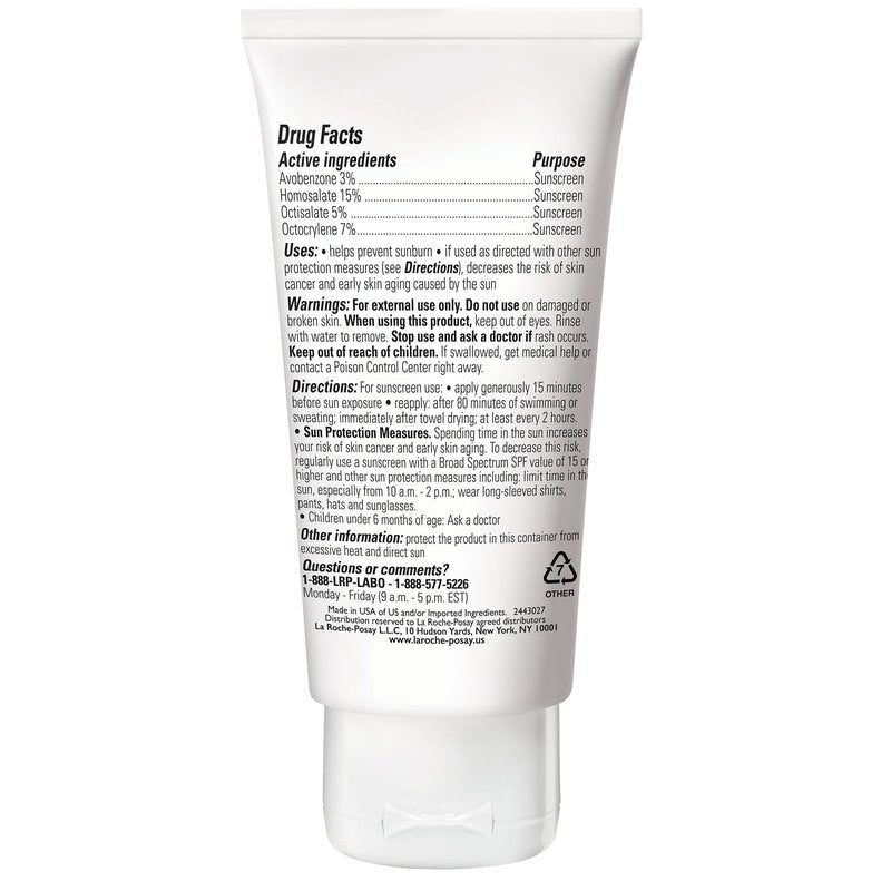 La Roche-Posay Anthelios Clear Skin Sunscreen Dry Touch SPF 60, Oil Free Sunscreen For Face, Oil Absorbing, Broad Spectrum SPF + Antioxidants, Non-Greasy, Oxybenzone Free, Travel Size