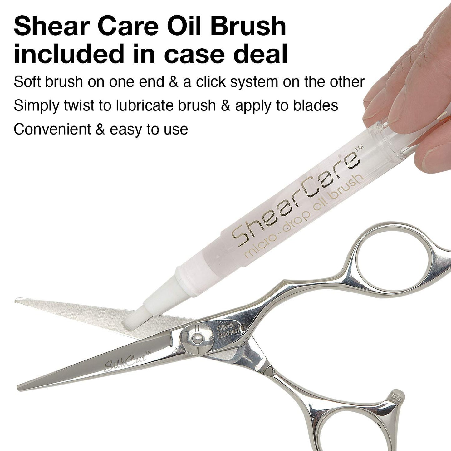Olivia Garden Shear Case with SilkCutPRO Shears - Hair Tool Organizer for Combs, Scissors, Barber Supplies - Holds 9 Shears - Professional Hairstylist Travel Bag - 7 Piece Set