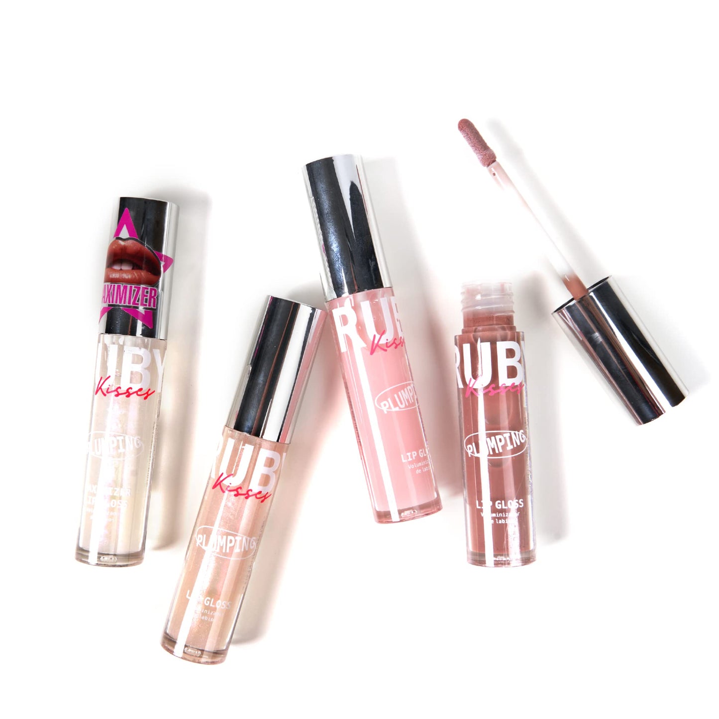 Ruby Kisses Hyaluronic Lip Gloss, High-Shine Volumizing Plumping Hydrating