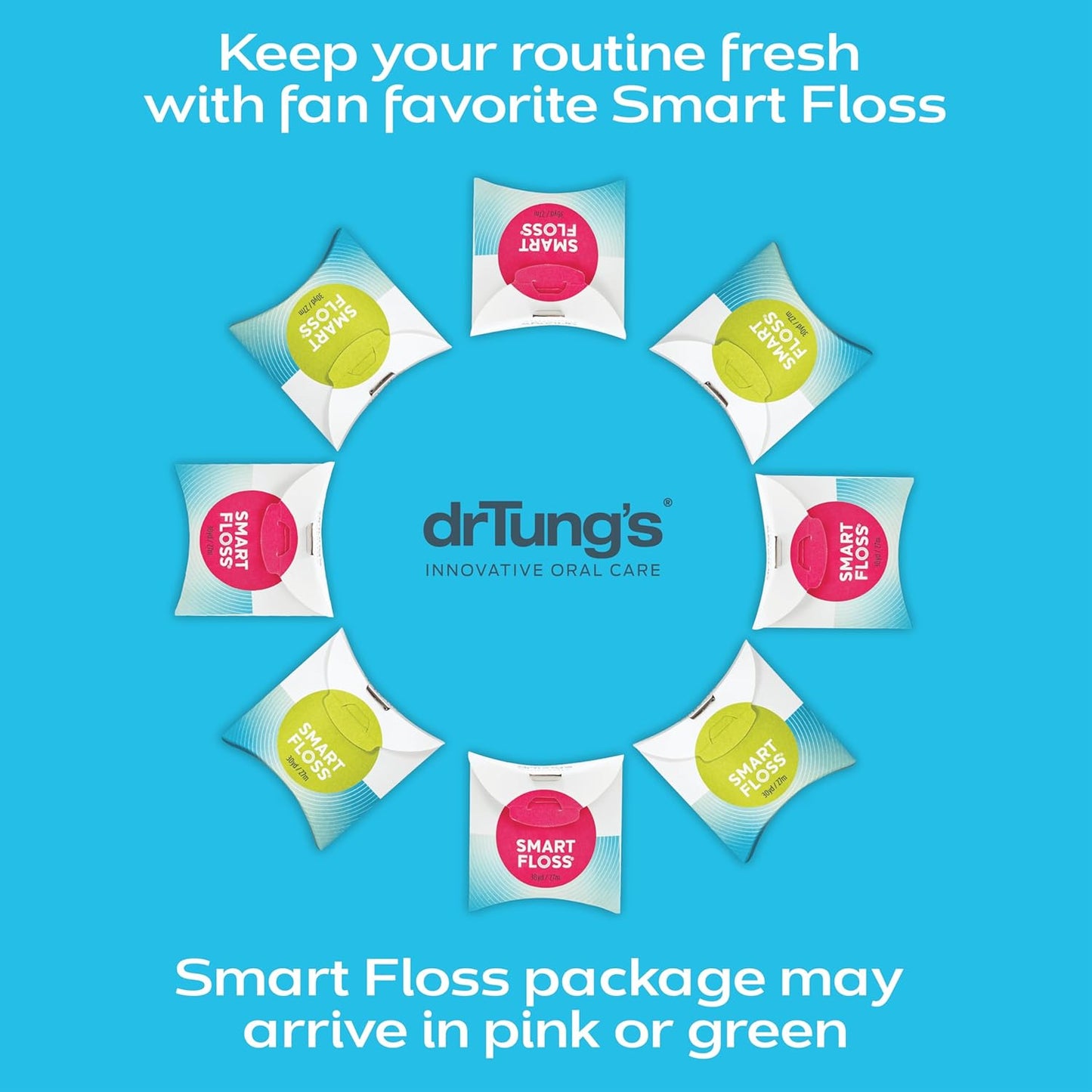 DrTung's Natural Dental Floss - PTFE & PFAS Free, Gentle on Gums | Cardamom Flavor (Pack of 2)