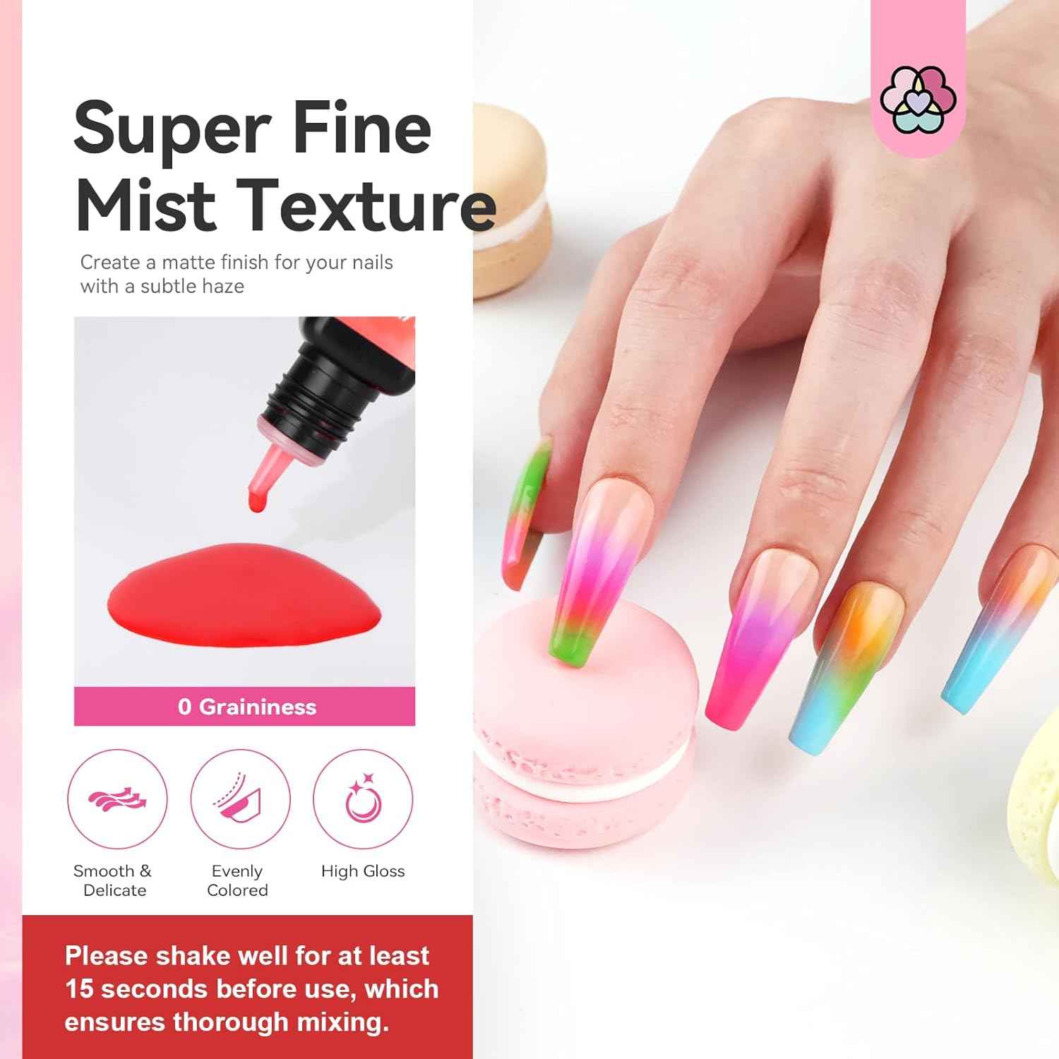 Airbrush Nail Kit with 12 Gel Polish Colors - SAVILAND Professional Set