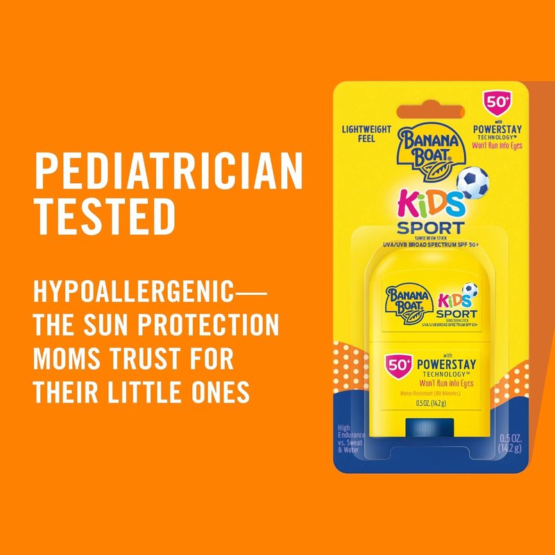 Kids Mineral Sunscreen Lotion SPF 50 - Twin Pack & Sport Stick | Travel Size Protection