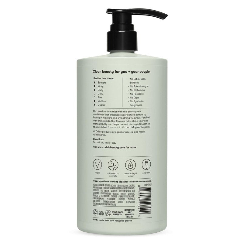 Odele Smoothing Sulfate-Free Conditioner, Anti Frizz & Color-Safe, 32 fl oz
