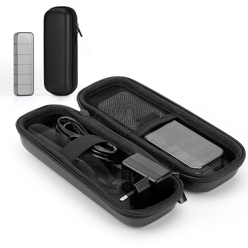FINETCH Hard Travel Case for OBlade QP2520/QP2530/QP2620/QP2630 – Waterproof Portable Storage Bag for OBlade Hybrid Electric Trimmer & Braun Series Shaver