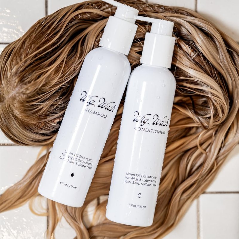 WIG WASH Sulfate-Free Conditioner for Human Hair Wigs & Extensions, 8 oz
