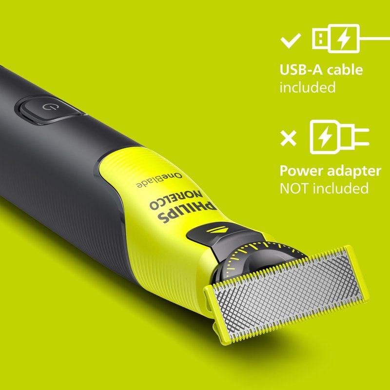 Norelco Philips OneBlade 360 with Connectivity Hybrid Face, Electric Beard Trimmer and Shaver, with 360 Blade Technology, 1x360 Blade for Face, 5in1 Adjustable Comb, Model QP4530/90