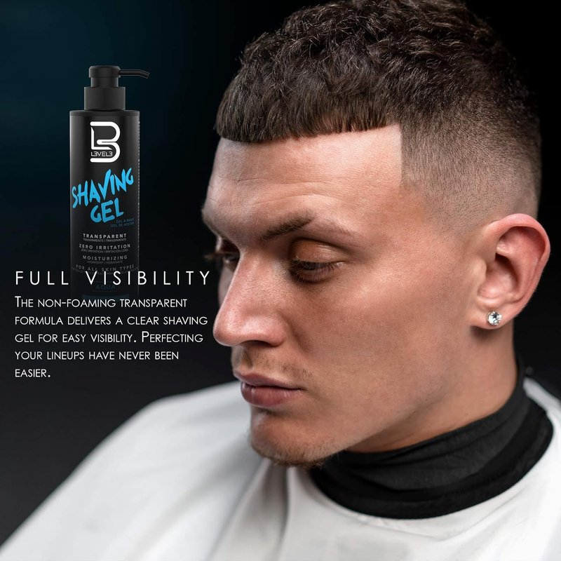Level 3 Shaving Gel & Aftershave Kit | Hydrating, Non-Irritating Formula for Smooth Skin - Calms Redness & Irritation